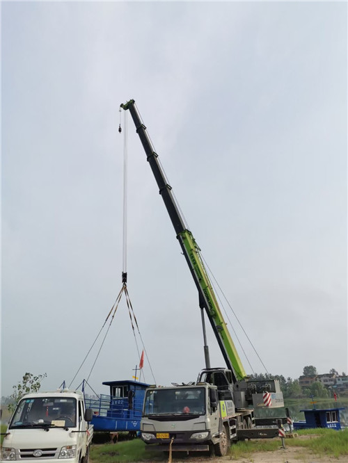 沂源县桥梁建设吊装案例